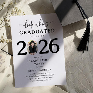 Invitación Fiesta de Graduación 2026 'Mira Quién se Graduó'