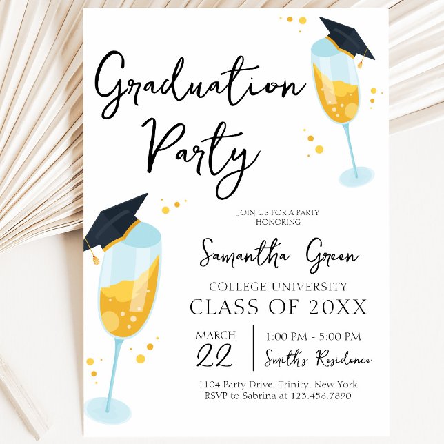 Invitación Fiesta de Graduación Cheers (Subido por el creador)