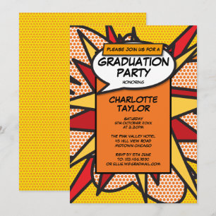 Invitación Fiesta de Graduación Clase de 2022 Moderna Diverti