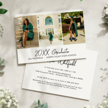 Fiesta de Graduación Collage de Fotos Minimalista 