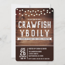 Invitación Fiesta de Graduación con Boil de Cangrejos de Río 