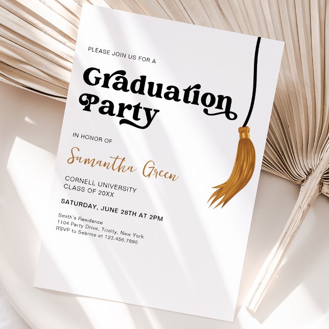 Invitación Fiesta de Graduación con Borla (Subido por el creador)