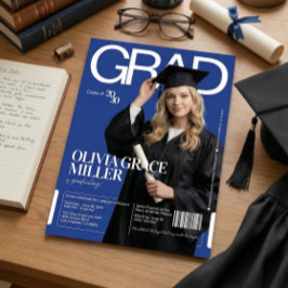 Invitación Fiesta de Graduación con Foto al Estilo de Portada