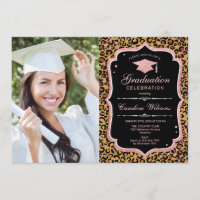 Fiesta de graduación con foto - Leopardo de oro Ro