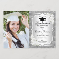 Fiesta de graduación con foto - plata