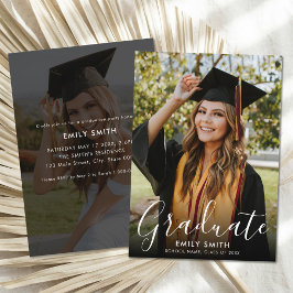 Invitación Fiesta de Graduación con Fotos Modernas