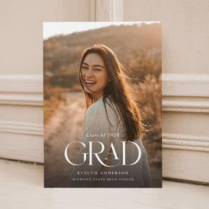 Invitación Fiesta de Graduación con Fotos Múltiples Minimalis