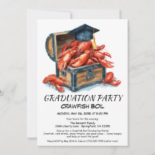 Invitación Fiesta de Graduación con Hervido de Cangrejos de R