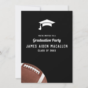 Invitación Fiesta de Graduación con Tema de Fútbol