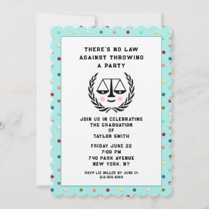 Invitación Fiesta de graduación creativa en la facultad de de