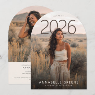 Invitación Fiesta de Graduación de Arquitectura Moderna Photo