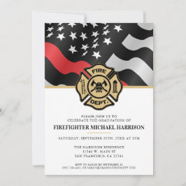 Invitación Fiesta de graduación de bomberos de la Academia de
