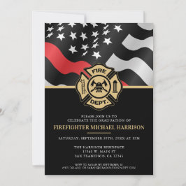 Invitación Fiesta de graduación de bomberos de la Academia de