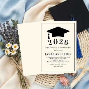 Invitación Fiesta de Graduación de Chicos 2026 Escuela Secund
