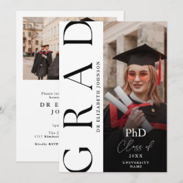 Invitación Fiesta de Graduación de Doctorado en Fotografía Mo