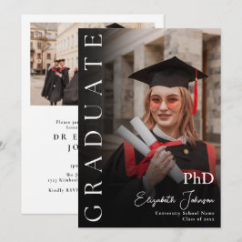 Invitación Fiesta de graduación de doctorado en fotografía mo