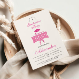 Invitación Fiesta de Graduación de Enfermera Pediátrica