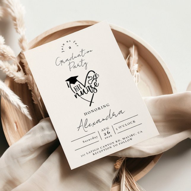 Invitación Fiesta de Graduación de Enfermera RN (Subido por el creador)
