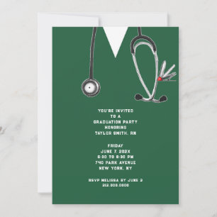 Invitación Fiesta de graduación de enfermeras