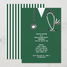 Invitación Fiesta de graduación de enfermeras