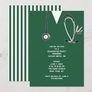 Invitación Fiesta de graduación de enfermeras
