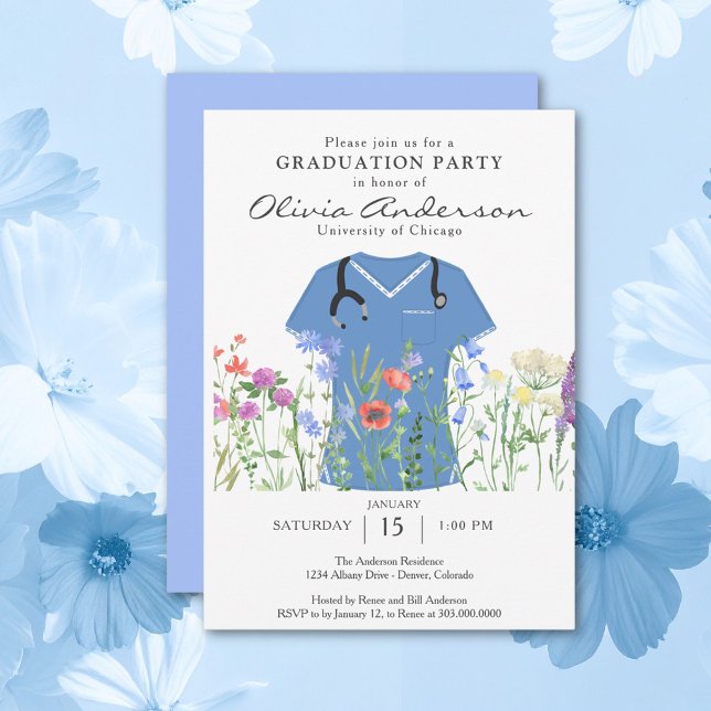 Invitación Fiesta de graduación de enfermería (Subido por el creador)