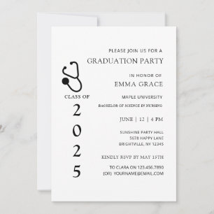 Invitación Fiesta de Graduación de Enfermería del Doctor en B