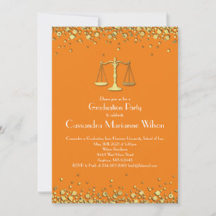 Invitación Fiesta de Graduación de Escuela de Derecho Abogado