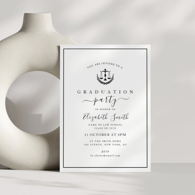 Invitación fiesta de graduación de escuela de derecho marco s (Subido por el creador)