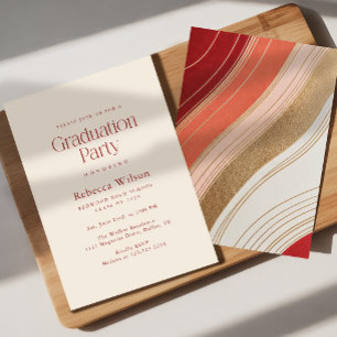 Invitación Fiesta de Graduación de Escuela Secundaria con Bri