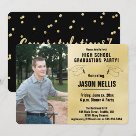Invitación Fiesta de Graduación de Escuela Secundaria - Invit