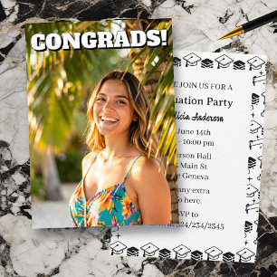 Invitación Fiesta de Graduación de Escuela Secundaria o Unive