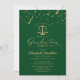Invitación Fiesta de Graduación de Facultad de Derecho Confet