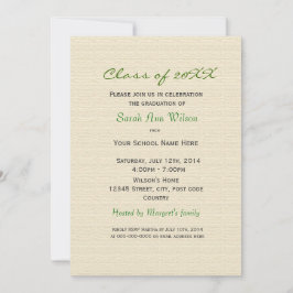 Invitación Fiesta de graduación de flores de lirio blanco