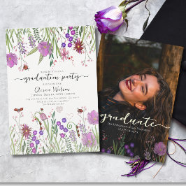 Invitación Fiesta de Graduación de Flores Silvestres en Acuar