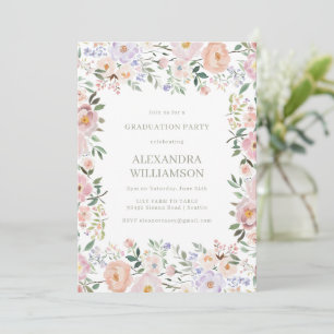 Invitación Fiesta de Graduación de Flores Silvestres en Acuar