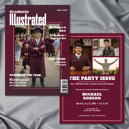 Invitación Fiesta de Graduación de Foto de Cuatro Revista Col