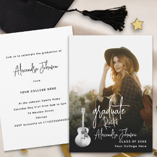 Invitación Fiesta de Graduación de Foto Vertical para Graduad