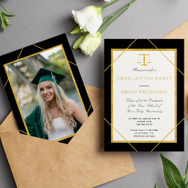 Invitación Fiesta de graduación de fotografía para graduados