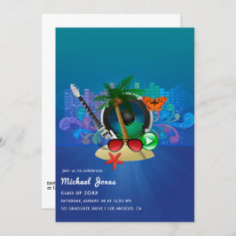 Invitación Fiesta de graduación de Isla del Festival de Músic