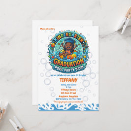 Invitación Fiesta de Graduación de Jardín de Niñas en la Pisc