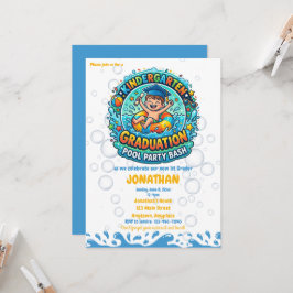 Invitación Fiesta de graduación de jardín de niños para niños