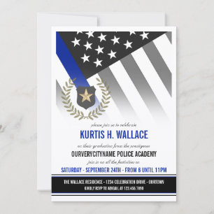 Invitación Fiesta de graduación de la academia de policía