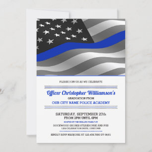 Invitación Fiesta de graduación de la academia de policía