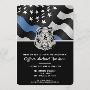 Invitación Fiesta de graduación de la academia de policía Apl