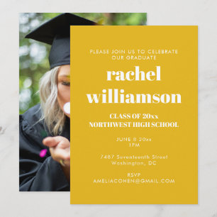 Invitación Fiesta de Graduación de la Clase Amarilla de 2026