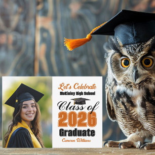 Invitación Fiesta de Graduación de la Clase de 2026 de Naranj