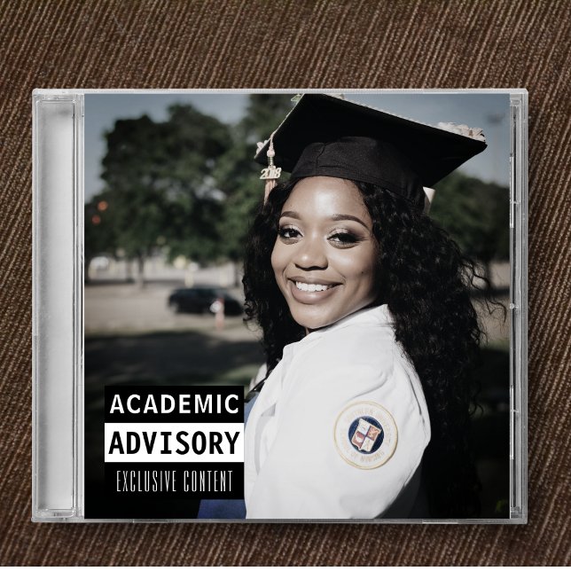 Invitación Fiesta de graduación de la cubierta del álbum de C (Music CD Album Cover Graduation Party Invitation
)