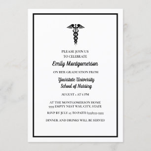 Invitación Fiesta de graduación de la escuela de enfermería b