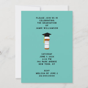 Invitación Fiesta de graduación de la escuela de farmacia par